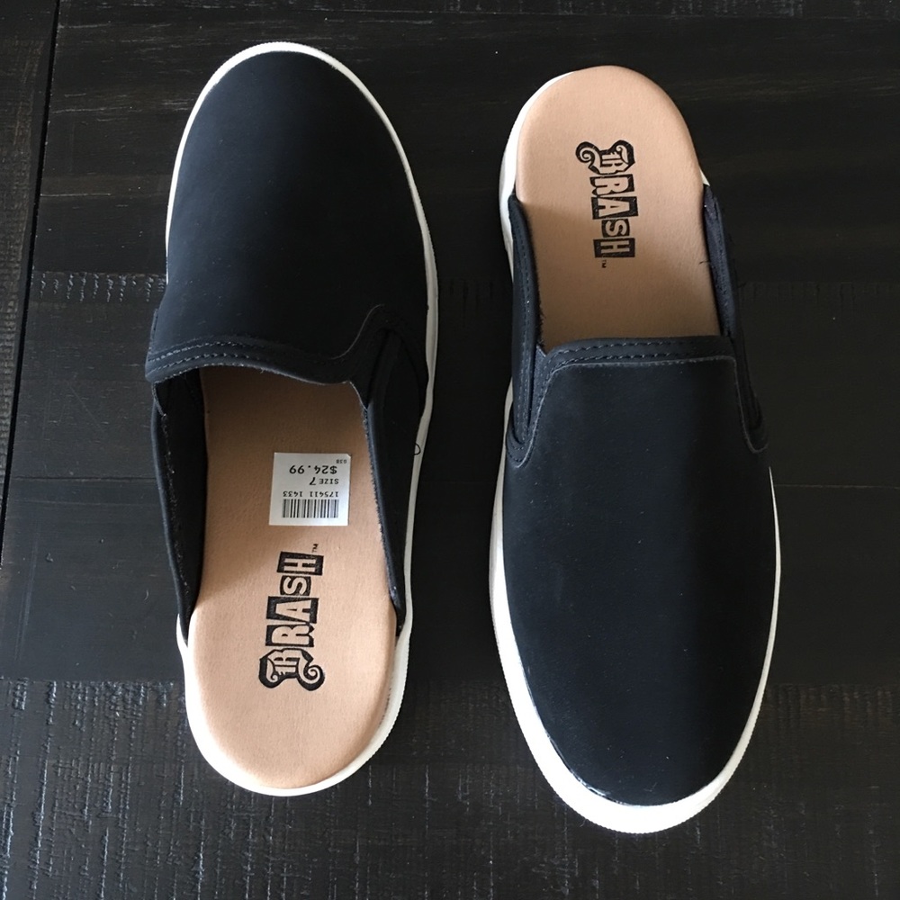 Faux Suede Platform Slip On Shoes